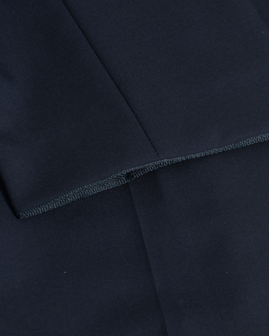 Herren | Oscar Jacobson Damien Wool Barberis Super 120 Trousers Blue | Pre-owned | Oscar Jacobson Damien Wool Barberis Super 120 Trousers Blue