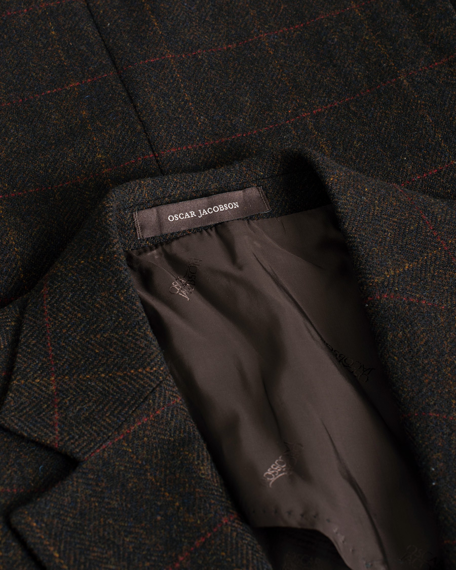 Herren | Sakkos | Pre-owned | Oscar Jacobson Egel Yorkshire Tweed by Moon Blazer Brown