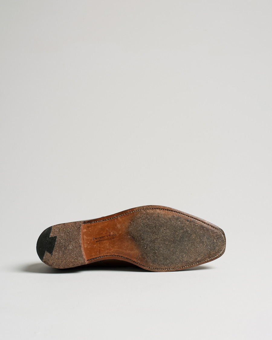 Herren | Pre-owned Schuhe | Pre-owned | Crockett & Jones Lowndes Monkstrap City Sole Dark Brown Calf UK6,5 - EU40,5