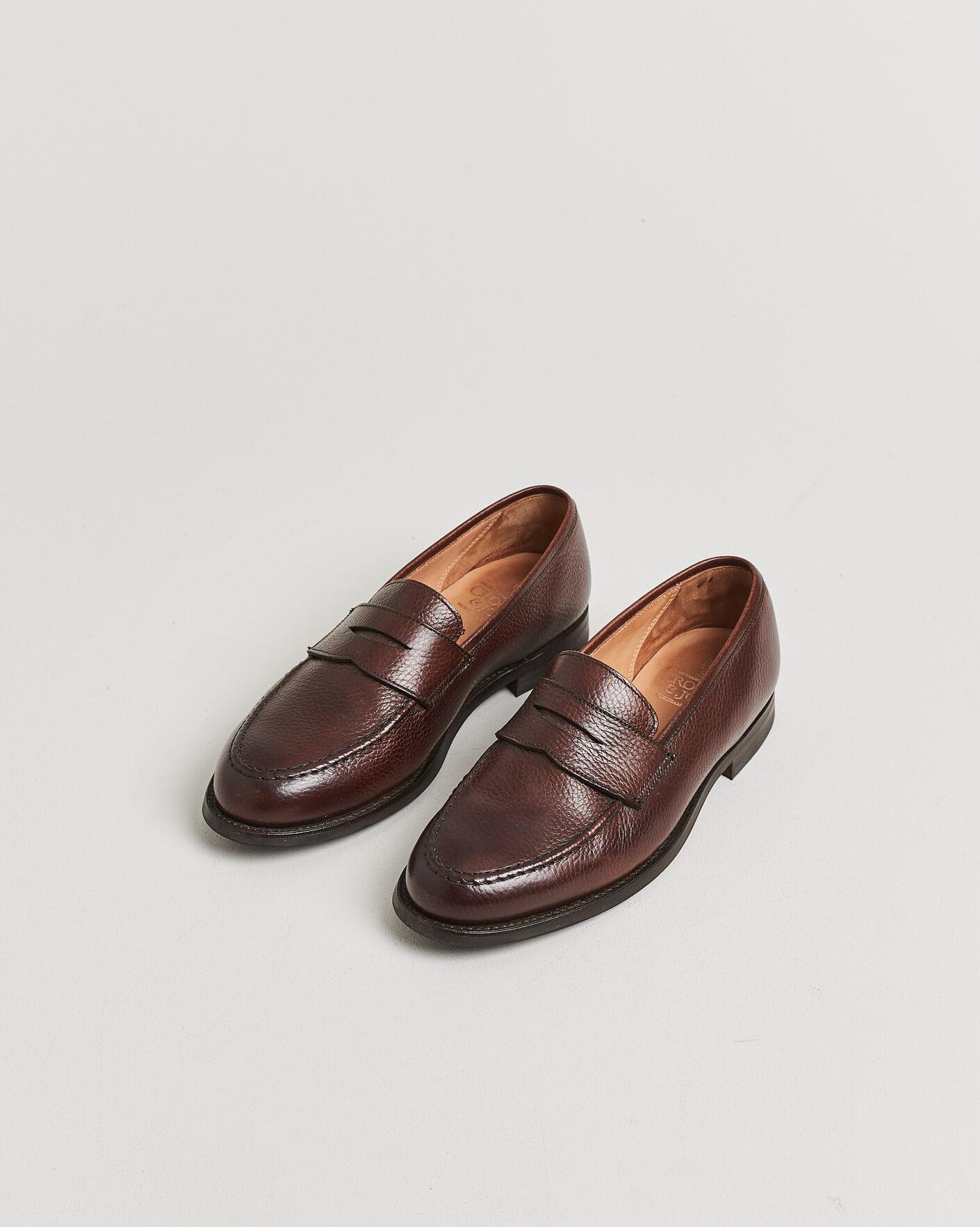 Herren | Pre-owned Rahmengenähte Schuhe | Pre-owned | Crockett & Jones Boston City Sole Dark Brown Calf UK7 - EU41