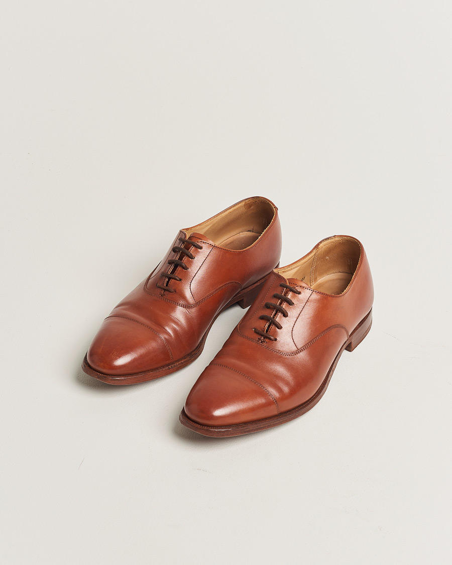Herren | Crockett & Jones Connaught Oxford Chestnut Calf UK6 - EU40 | Pre-owned | Crockett & Jones Connaught Oxford Chestnut Calf UK6 - EU40