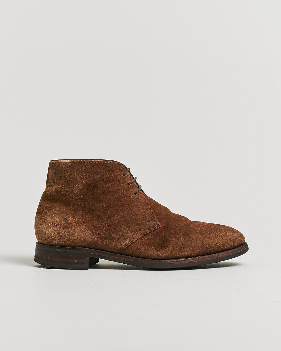 Herren | Pre-owned Rahmengenähte Schuhe | Pre-owned | Loake 1880 Kempton Chukka Boot Brown Suede UK7 - EU41