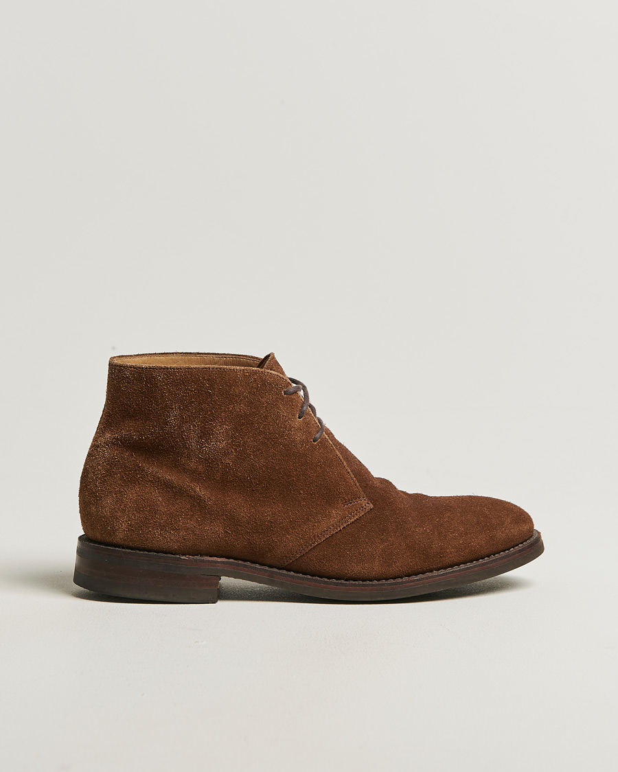 Herren | Pre-owned Rahmengenähte Schuhe | Pre-owned | Loake 1880 Kempton Chukka Boot Brown Suede UK7,5 - EU41,5