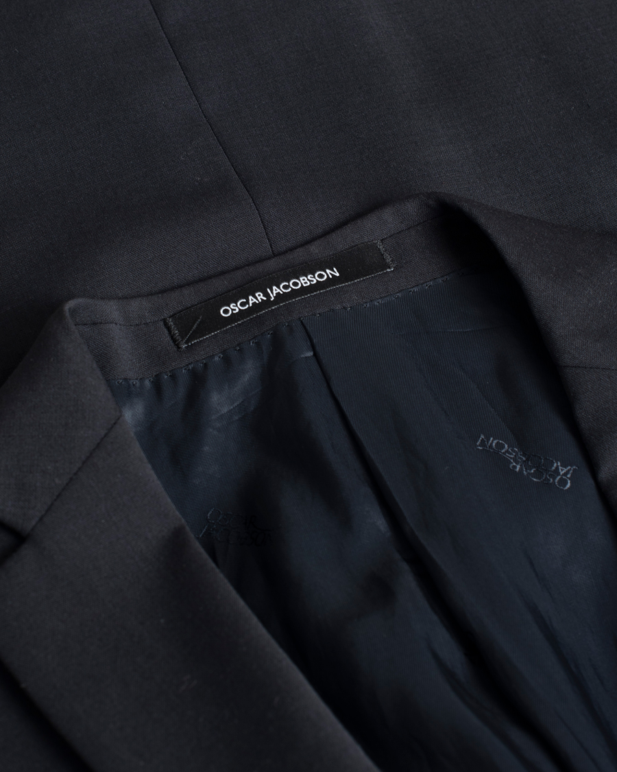 Herren | Pre-owned Sakkos | Pre-owned | Oscar Jacobson Floyd Wool Stretch Blazer Navy 44