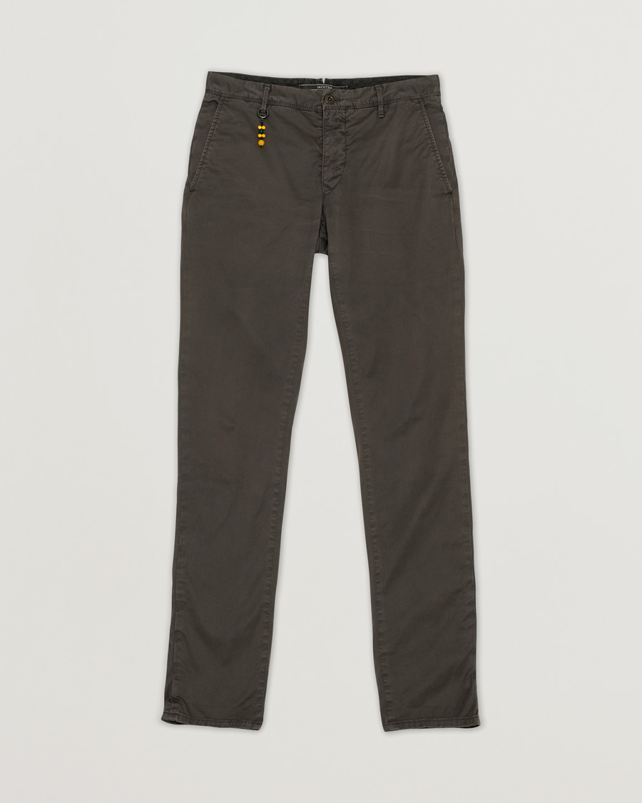 Herren | Incotex Slim Fit Stretch Slacks Dark Brown | Pre-owned | Incotex Slim Fit Stretch Slacks Dark Brown