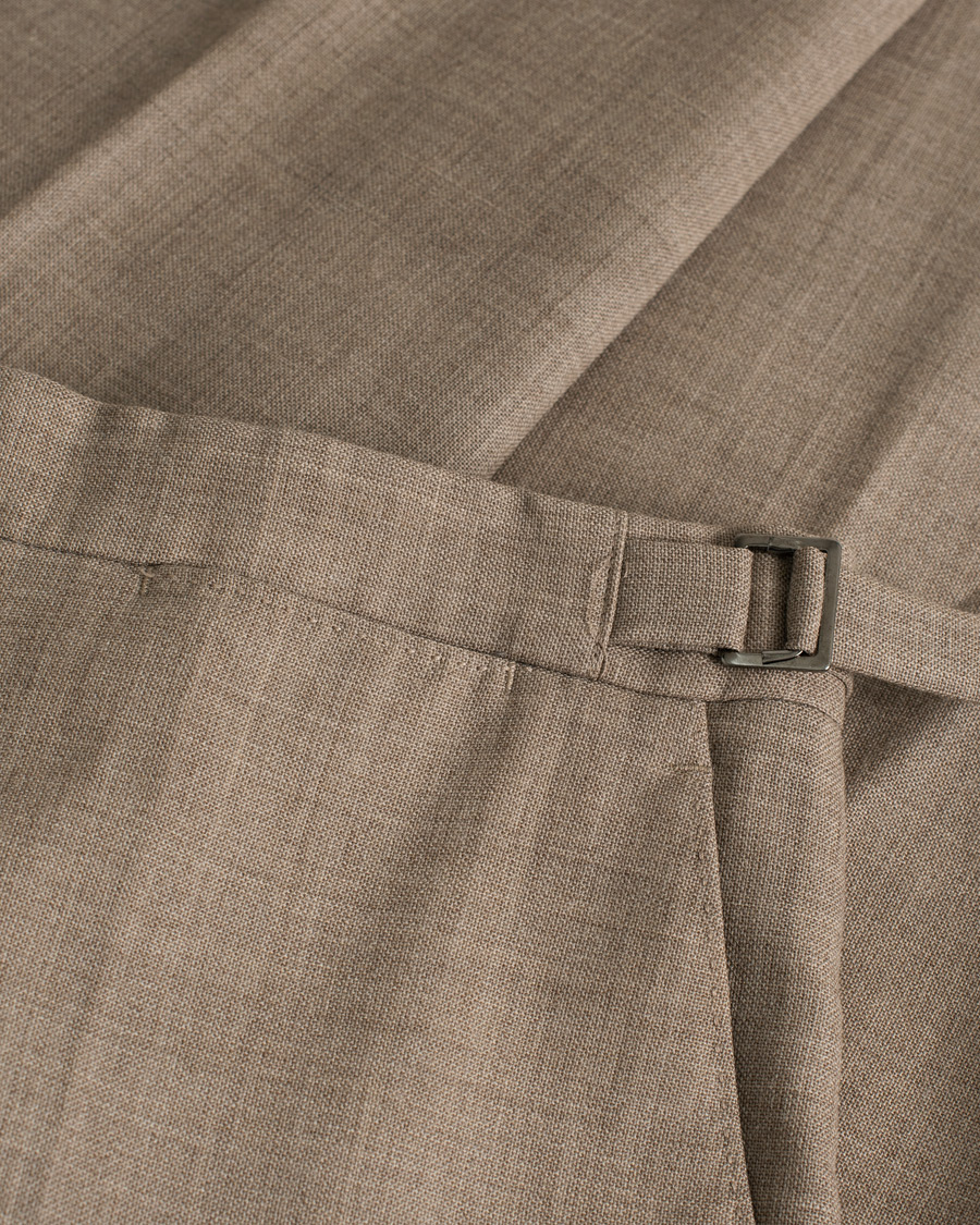 Herren | Berg&Berg Dan Wool Suit Taupe Melange 50 | Pre-owned | Berg&Berg Dan Wool Suit Taupe Melange 50