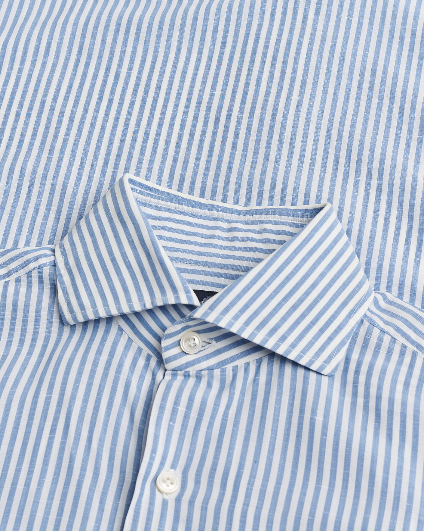 Herren | Finamore Napoli Slim Fit Shirt Blue Stripe 38 - S | Pre-owned | Finamore Napoli Slim Fit Shirt Blue Stripe 38 - S