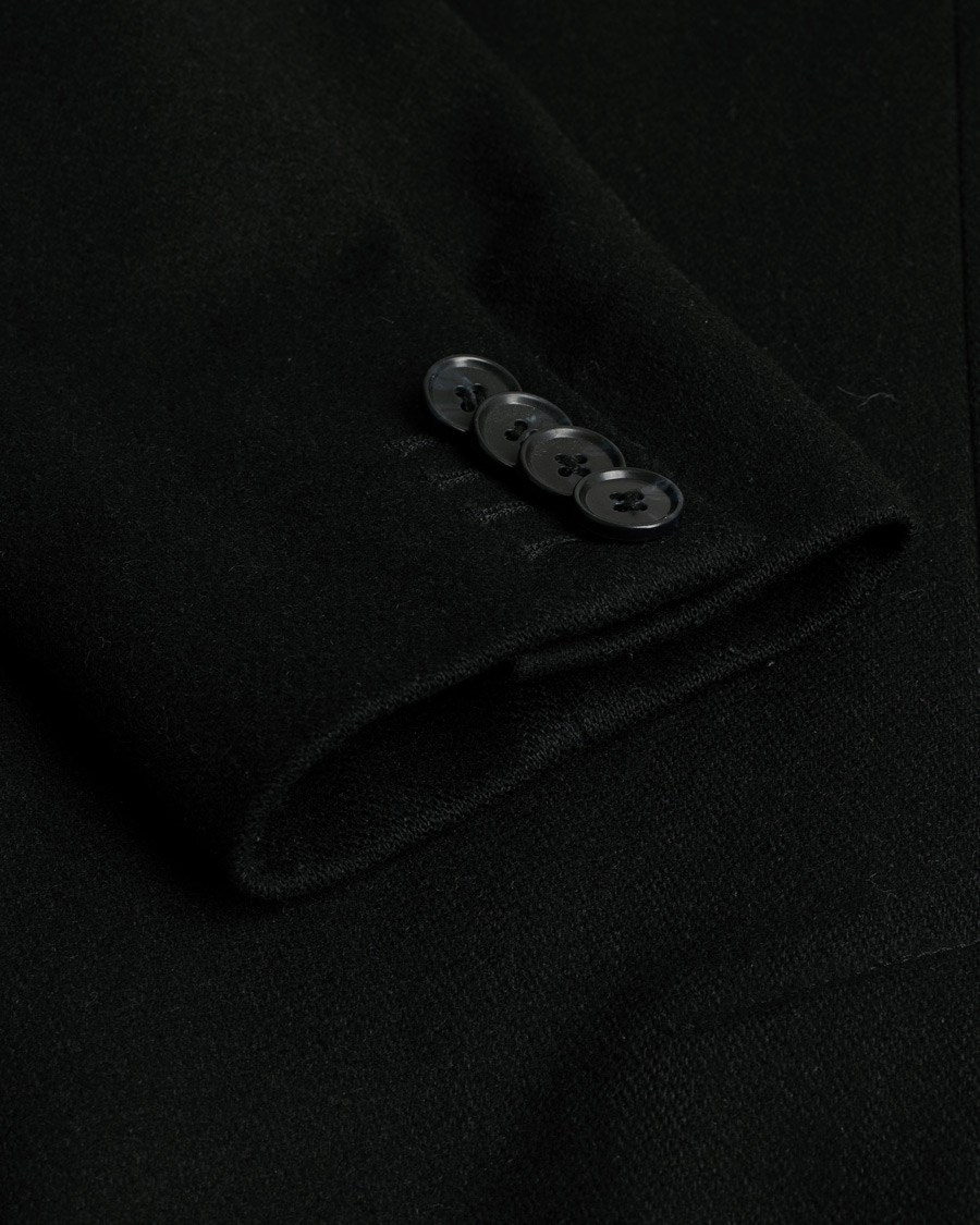Herren | J.Lindeberg Wolger Compact Melton Coat Black 46 | Pre-owned | J.Lindeberg Wolger Compact Melton Coat Black 46