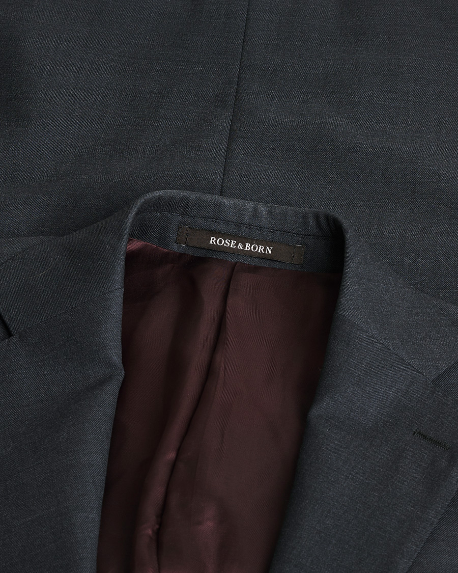 Herren | Rose & Born Wool Blazer Grey 46 | Pre-owned | Rose & Born Wool Blazer Grey 46