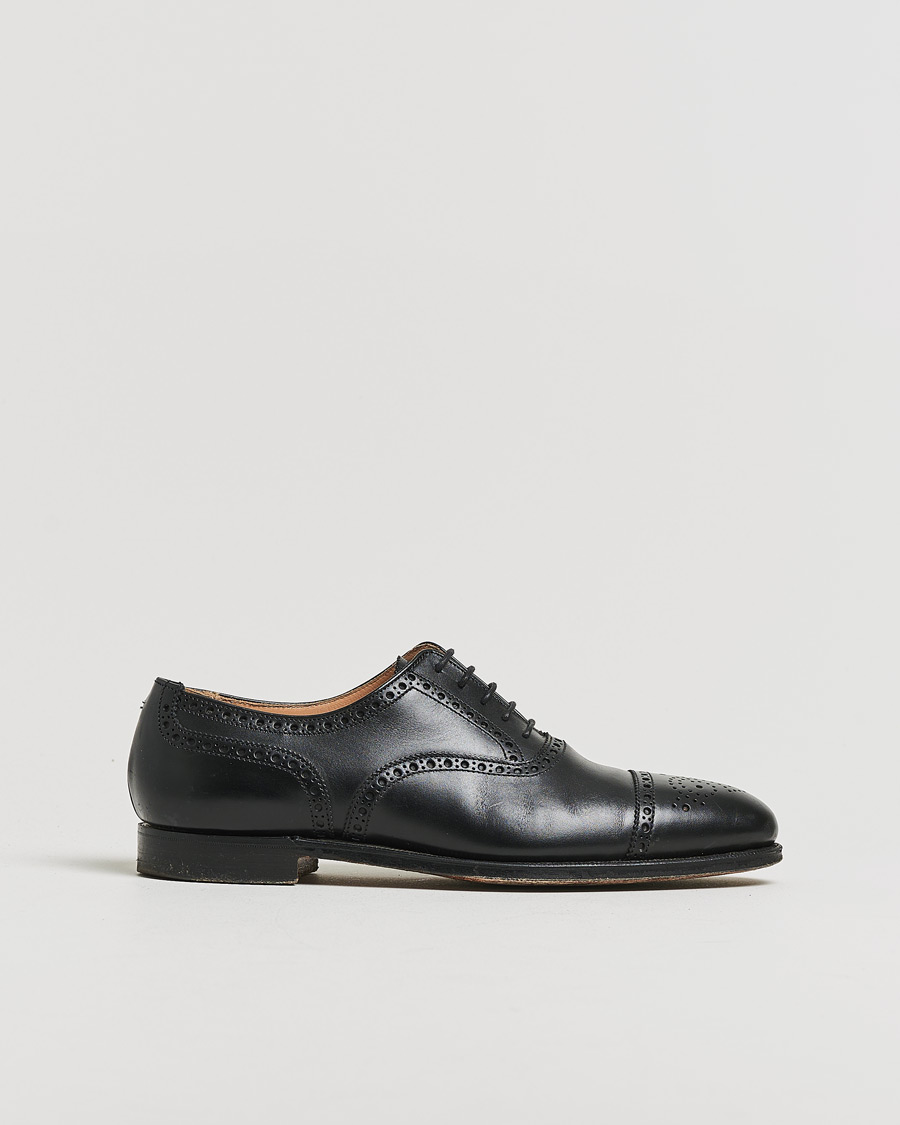 Herren | Pre-owned Rahmengenähte Schuhe | Pre-owned | Crockett & Jones Westfield Black Calf UK6,5 - EU40,5