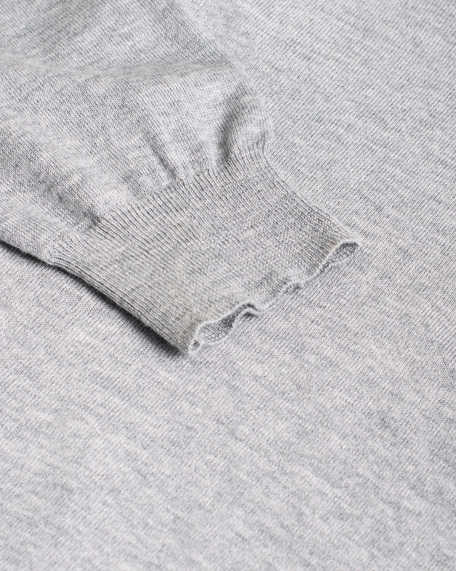 Herren | Stenströms Merino Zegna Knitted Cardigan Light Grey | Pre-owned | Stenströms Merino Zegna Knitted Cardigan Light Grey