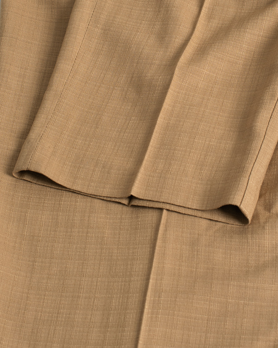 Herren | Barena Talon Pleated Trousers Khaki | Pre-owned | Barena Talon Pleated Trousers Khaki