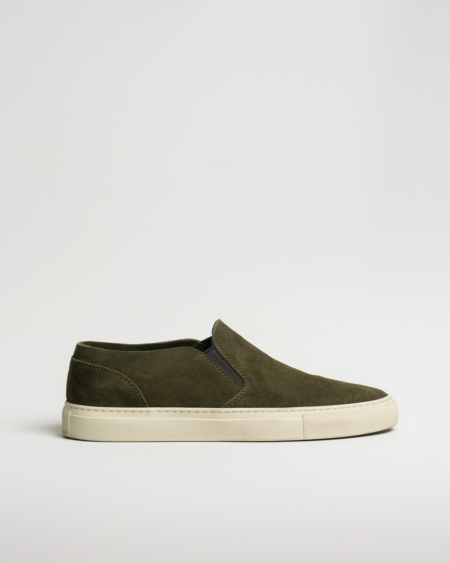 Herren | Buttero Suede Slip On Sneaker Green | Pre-owned | Buttero Suede Slip On Sneaker Green