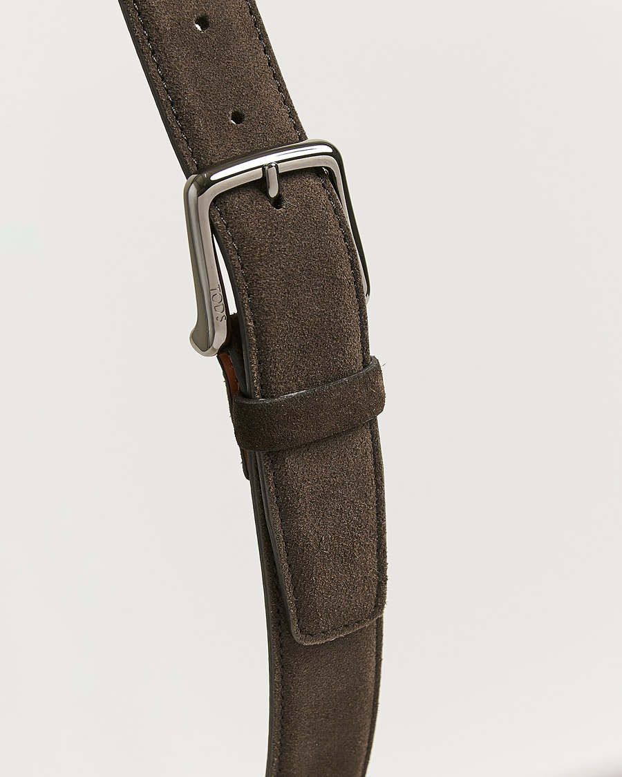 Herren | Pre-owned Accessoires | Pre-owned | Tod's Suede 3,5 cm Belt Brown 95