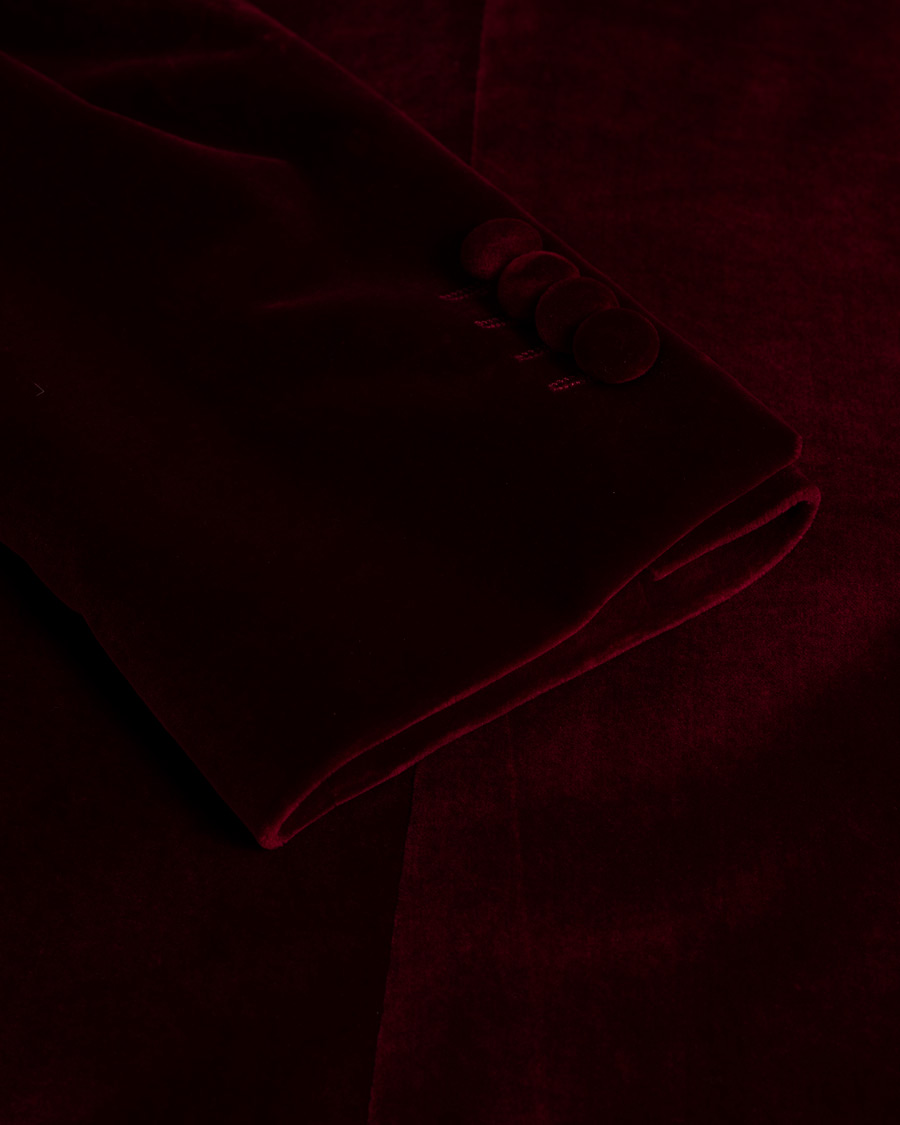 Herren | Etro Soft Velvet Blazer Burgundy | Pre-owned | Etro Soft Velvet Blazer Burgundy