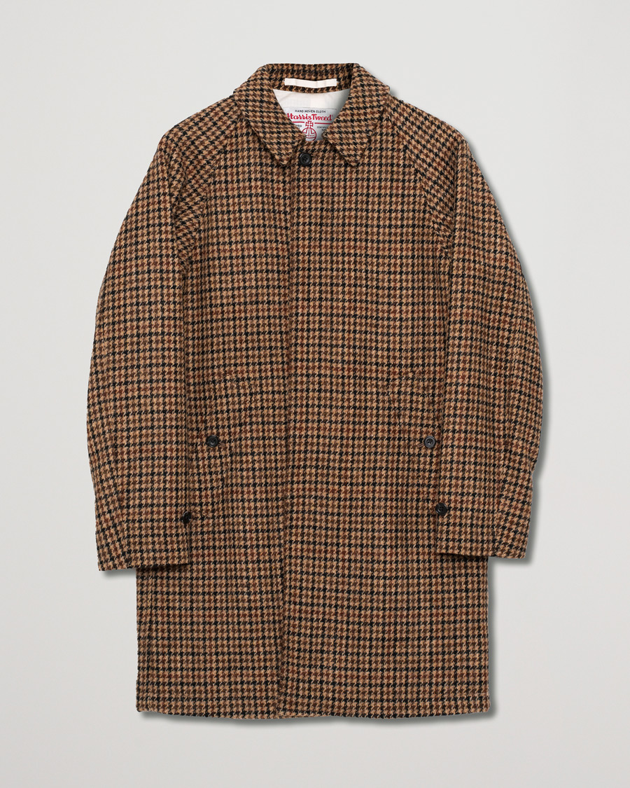 Herren | Jacken | Pre-owned | BEAMS PLUS Harris Tweed Balmacaan Coat Gun Club Check