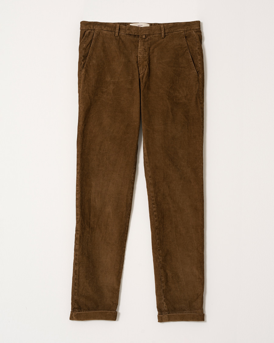 Herren | Hosen | Pre-owned | Briglia 1949 Slim Fit Corduroy Trousers Light Brown 48