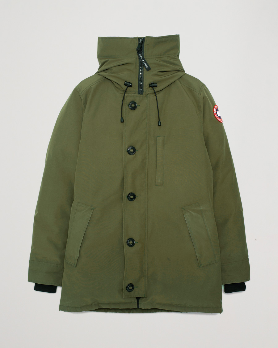 Herren | Canada Goose Chateau No Fur Parka Military Green | Pre-owned | Canada Goose Chateau No Fur Parka Military Green
