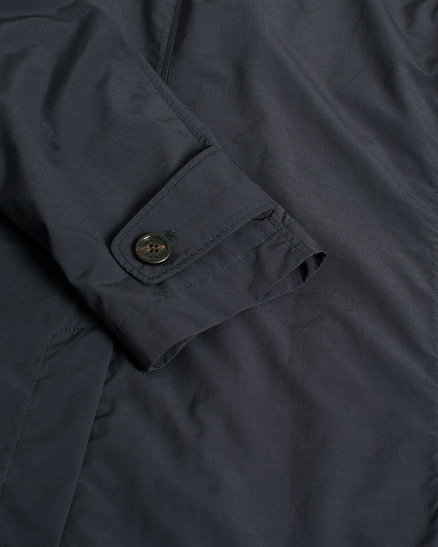 Herren | Brunello Cucinelli Unlined Nylon Car Coat Navy 48 | Pre-owned | Brunello Cucinelli Unlined Nylon Car Coat Navy 48