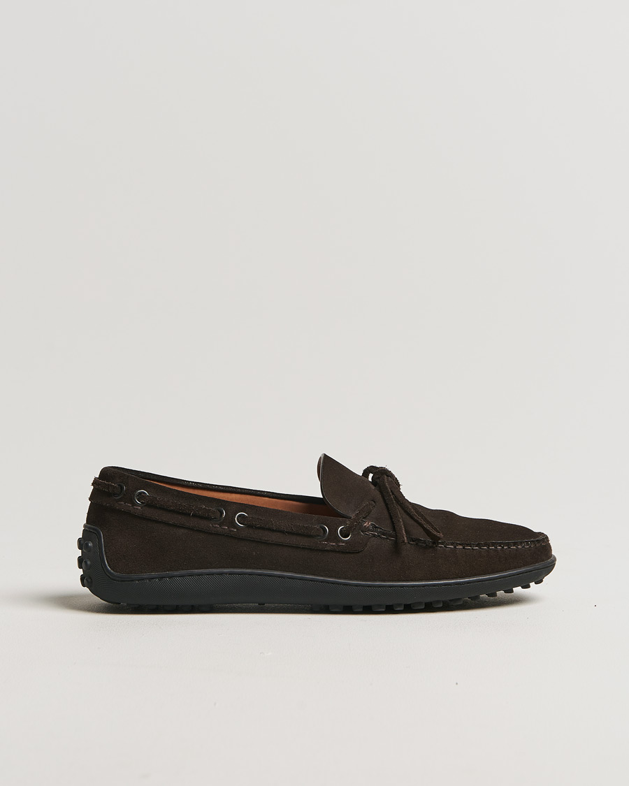 Herren | Car Shoe Driver Moccasin Dark Brown Suede | Pre-owned | Car Shoe Driver Moccasin Dark Brown Suede