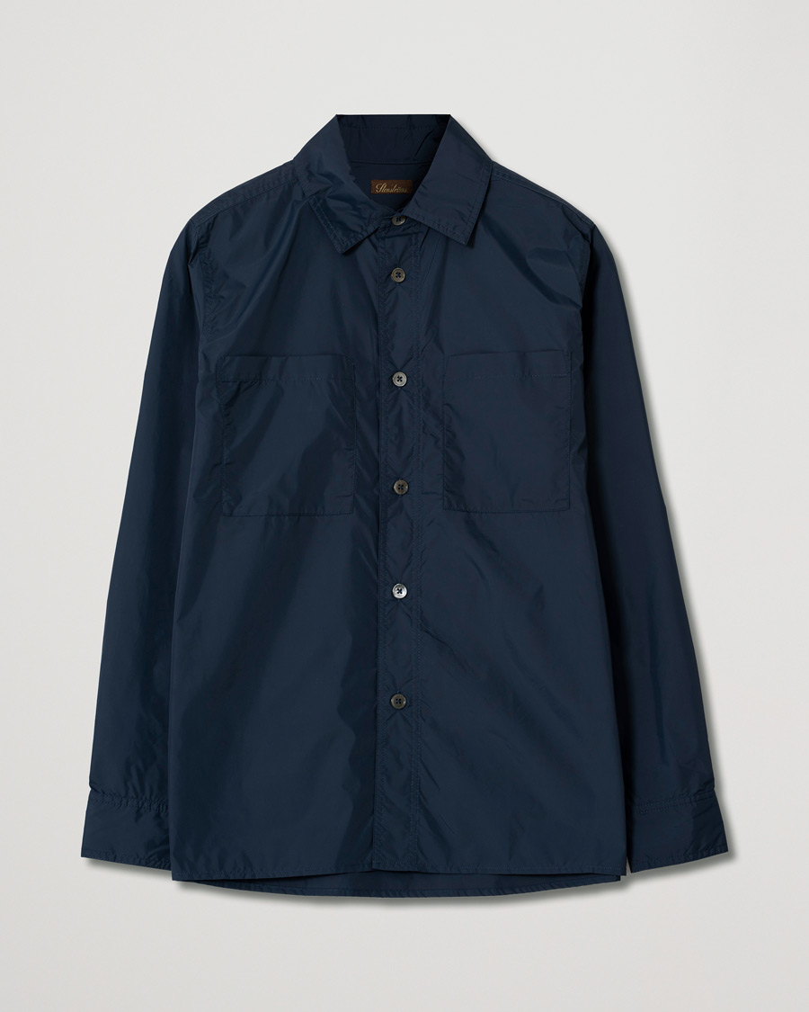 Herren | Stenströms Nylon Overshirt Navy | Pre-owned | Stenströms Nylon Overshirt Navy
