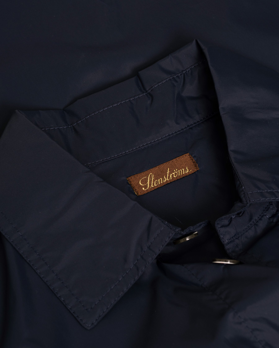 Herren | Stenströms Nylon Overshirt Navy | Pre-owned | Stenströms Nylon Overshirt Navy
