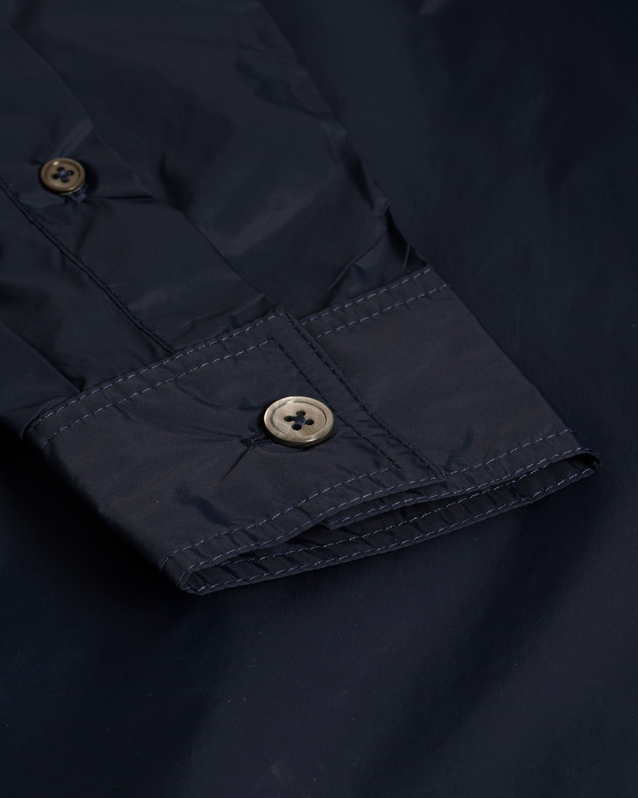 Herren | Stenströms Nylon Overshirt Navy | Pre-owned | Stenströms Nylon Overshirt Navy