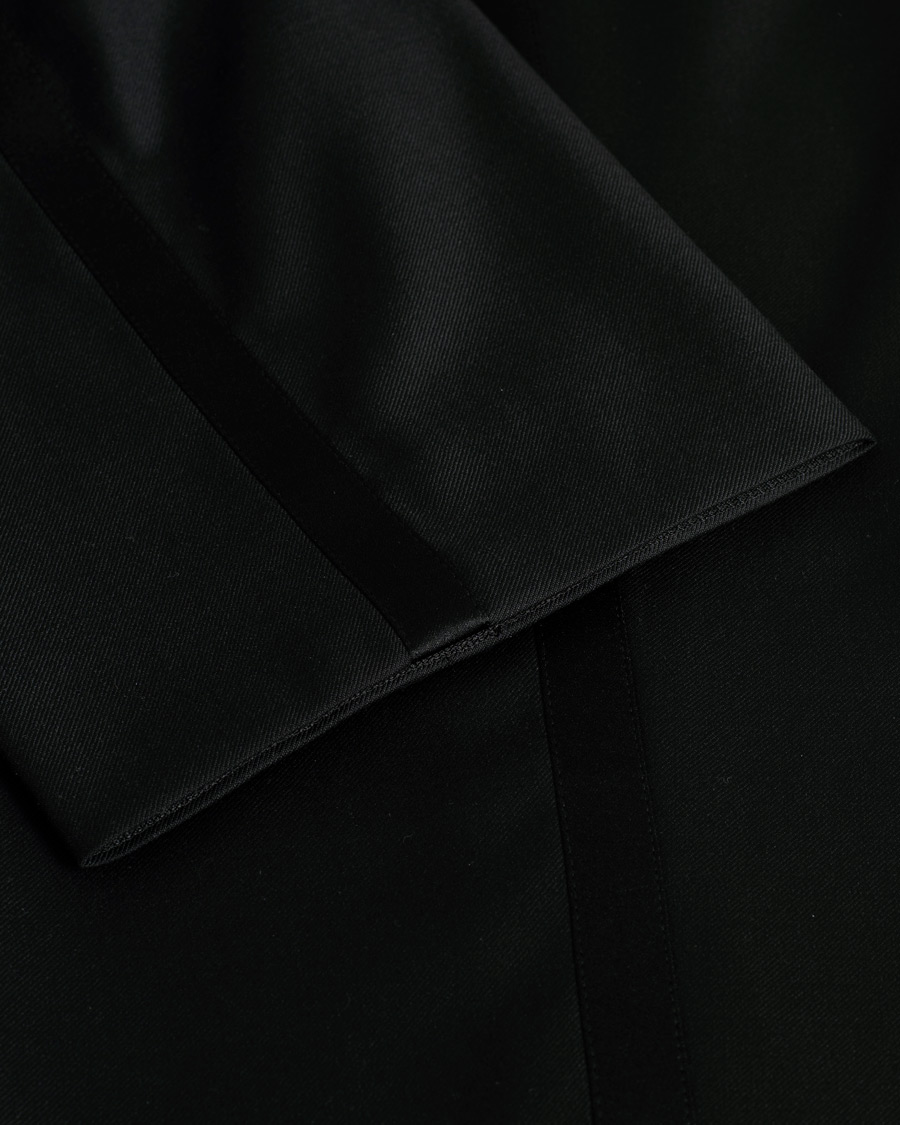 Herren | Morris Heritage Jason Tuxedo Trousers Black | Pre-owned | Morris Heritage Jason Tuxedo Trousers Black