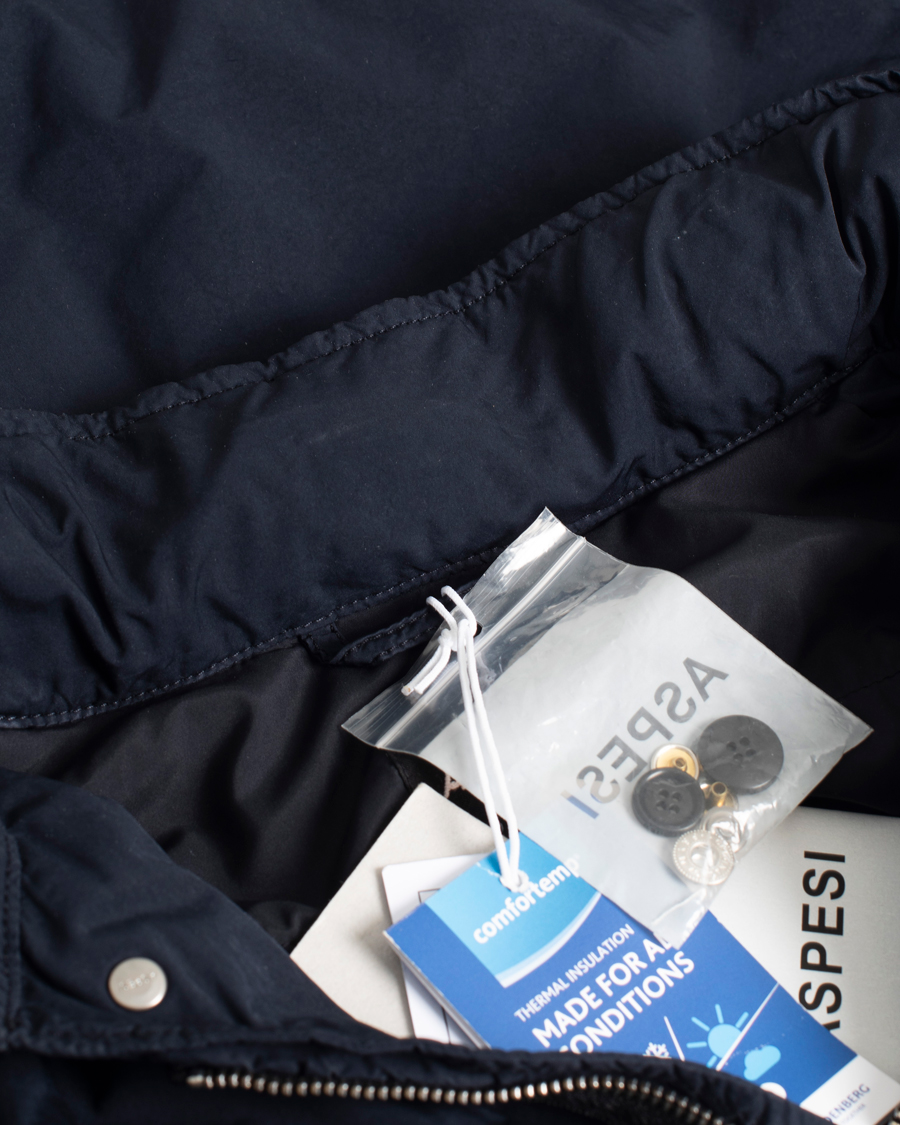 Herren | Aspesi Garment Dyed Field Jacket Navy | Pre-owned | Aspesi Garment Dyed Field Jacket Navy