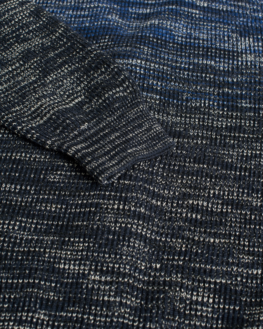 Herren | Missoni Degradé Cardigan Navy | Pre-owned | Missoni Degradé Cardigan Navy
