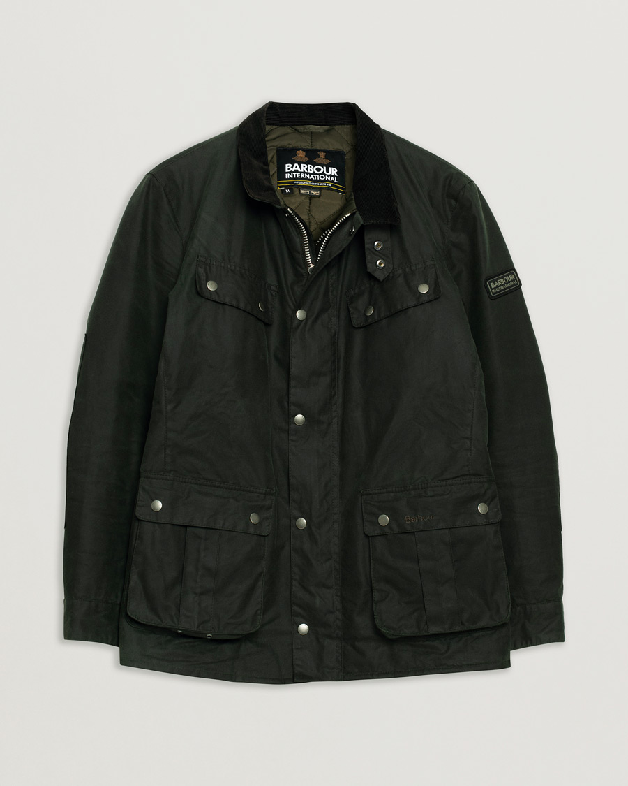 Herren | Barbour International Duke Jacket Sage | Pre-owned | Barbour International Duke Jacket Sage