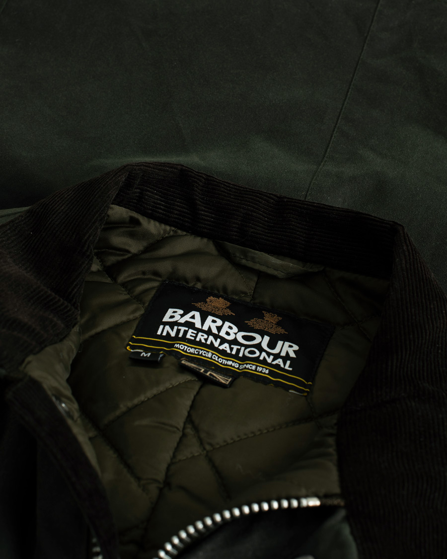 Herren | Barbour International Duke Jacket Sage | Pre-owned | Barbour International Duke Jacket Sage