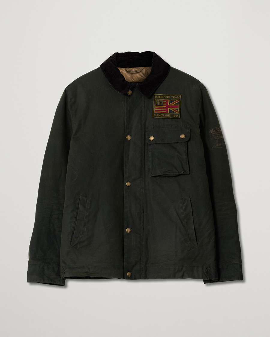Herren | Jacken | Pre-owned | Barbour International Steve McQueen Workers Wax Jacket Sage