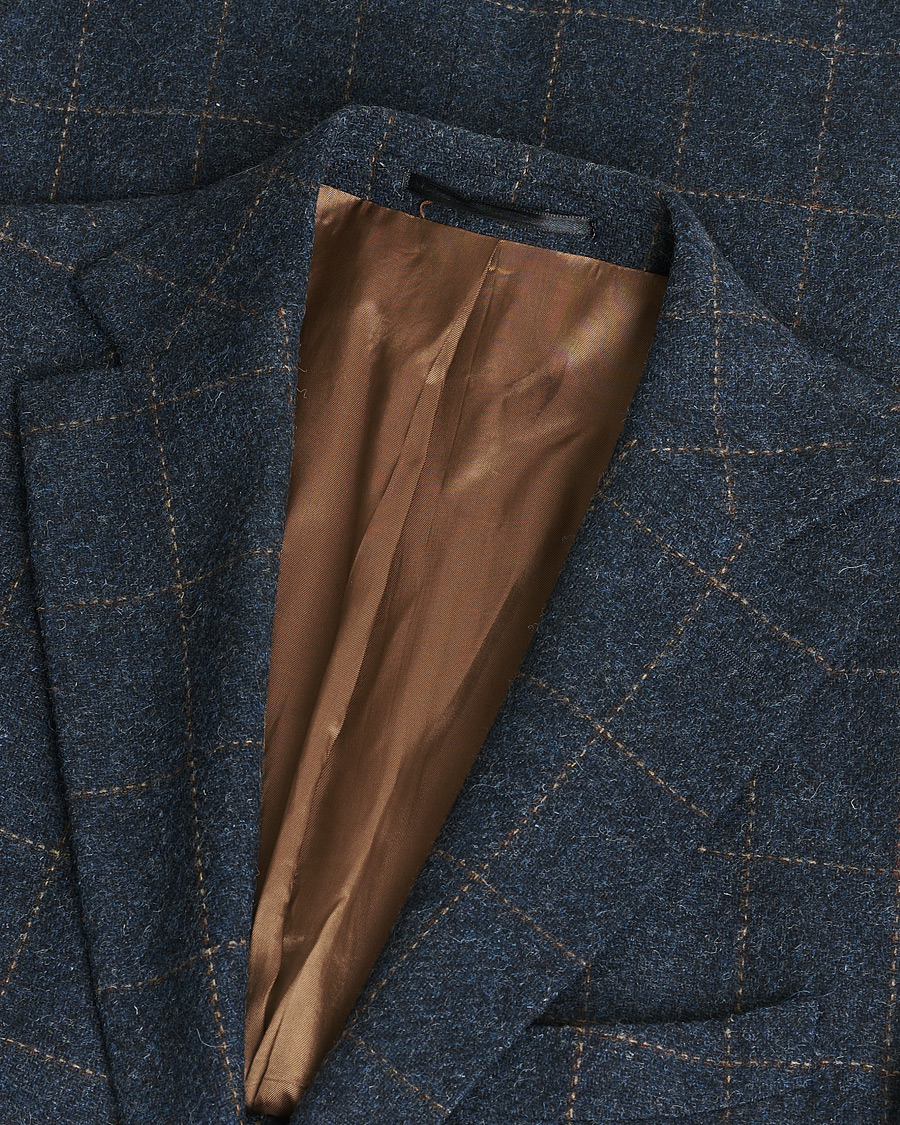 Herren | Pre-owned Sakkos | Pre-owned | Walker Slater Edward Tweed Cheked Blazer Navy UK40 - EU50