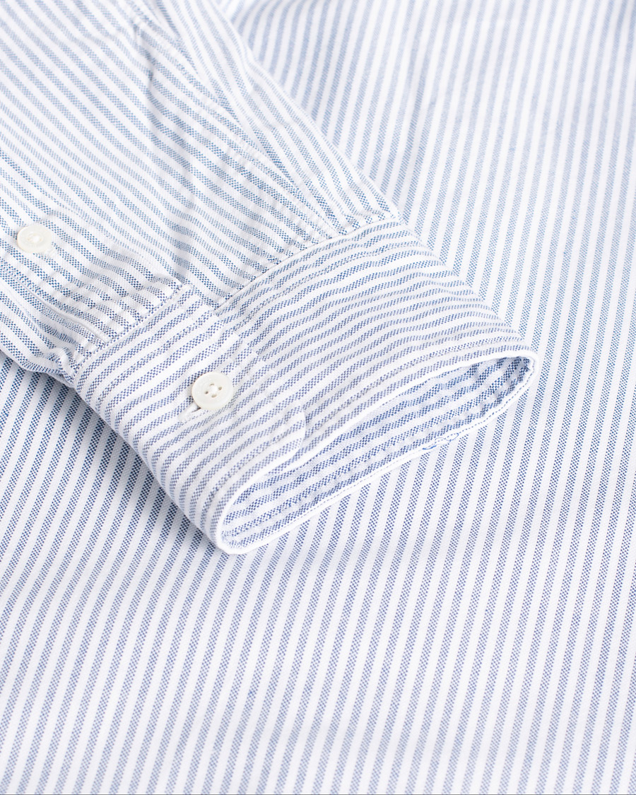 Herre | Pre-owned | Pre-owned | BEAMS PLUS Oxford Button Down Shirt Blue Stripe