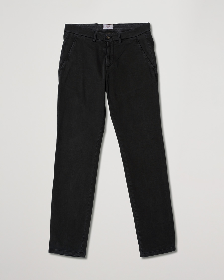 Herren | Hosen | Pre-owned | Briglia 1949 Slim Fit Cotton Stretch Chino Black