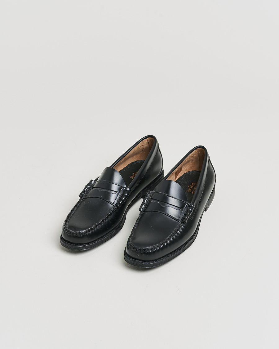 Herren | Pre-owned Schuhe | Pre-owned | G.H. Bass Easy Weejuns Larson Penny Loafers Black Leather 43