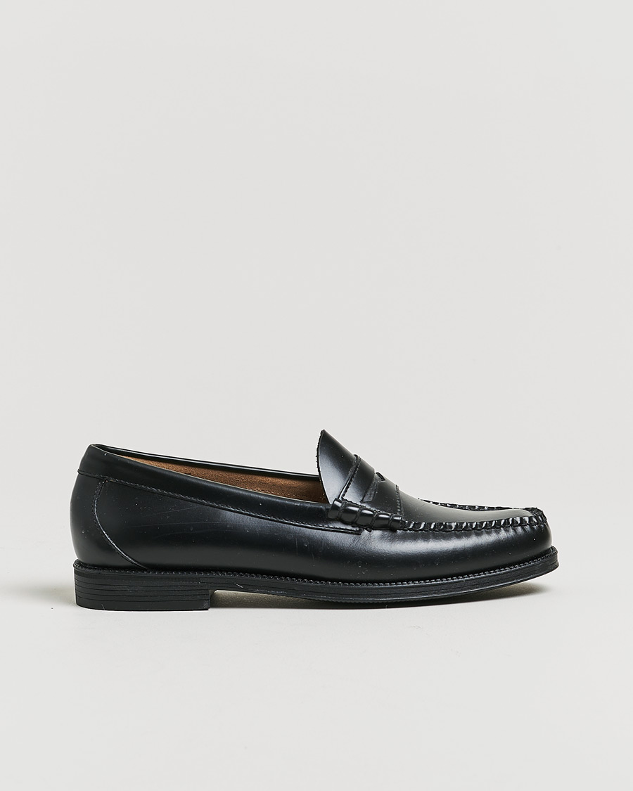Herren | Pre-owned Schuhe | Pre-owned | G.H. Bass Easy Weejuns Larson Penny Loafers Black Leather 43