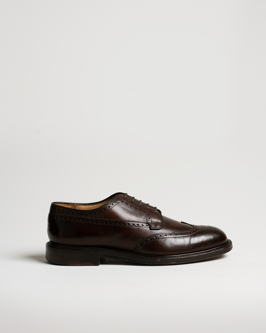 Herren | Church's Grafton Polished Binder Brogue Burgundy | Pre-owned | Church's Grafton Polished Binder Brogue Burgundy