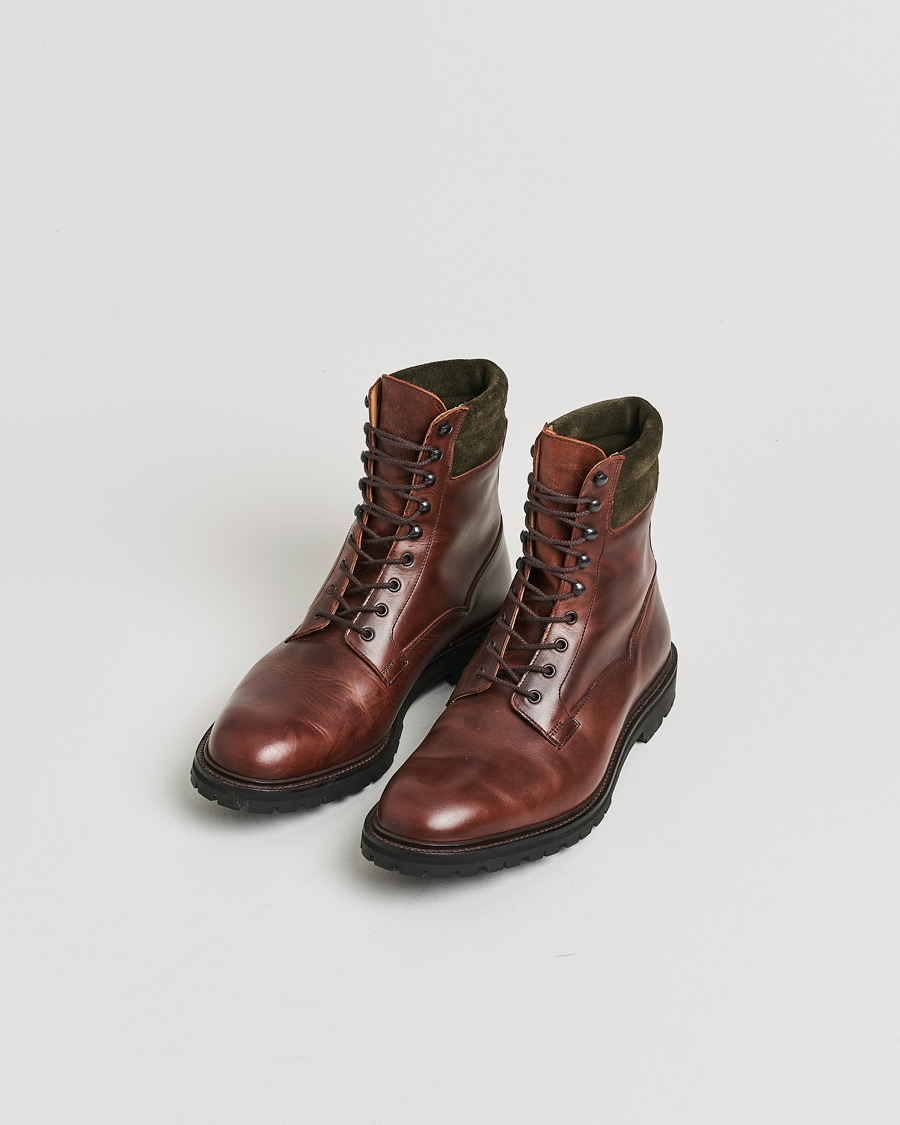 Herren | Crockett & Jones Ross Boot Vibram Sole Chocolate Hurricane Hide UK10 - EU44,5 | Pre-owned | Crockett & Jones Ross Boot Vibram Sole Chocolate Hurricane Hide UK10 - EU44,5