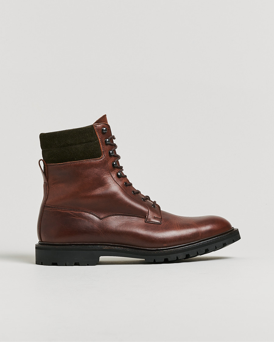 Herren | Crockett & Jones Ross Boot Vibram Sole Chocolate Hurricane Hide UK10 - EU44,5 | Pre-owned | Crockett & Jones Ross Boot Vibram Sole Chocolate Hurricane Hide UK10 - EU44,5