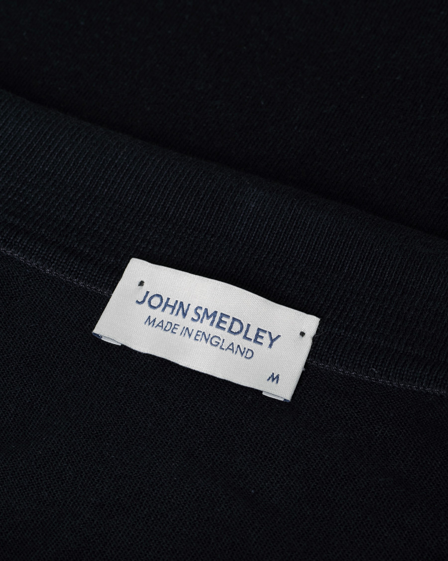 Herren | John Smedley Adrian Slim Fit Sea Island Polo Navy | Pre-owned | John Smedley Adrian Slim Fit Sea Island Polo Navy