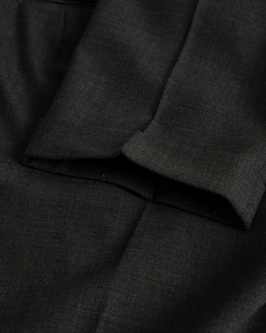 Herren | Berwich Retro Elax Wool Trousers Dark Grey 46 | Pre-owned | Berwich Retro Elax Wool Trousers Dark Grey 46