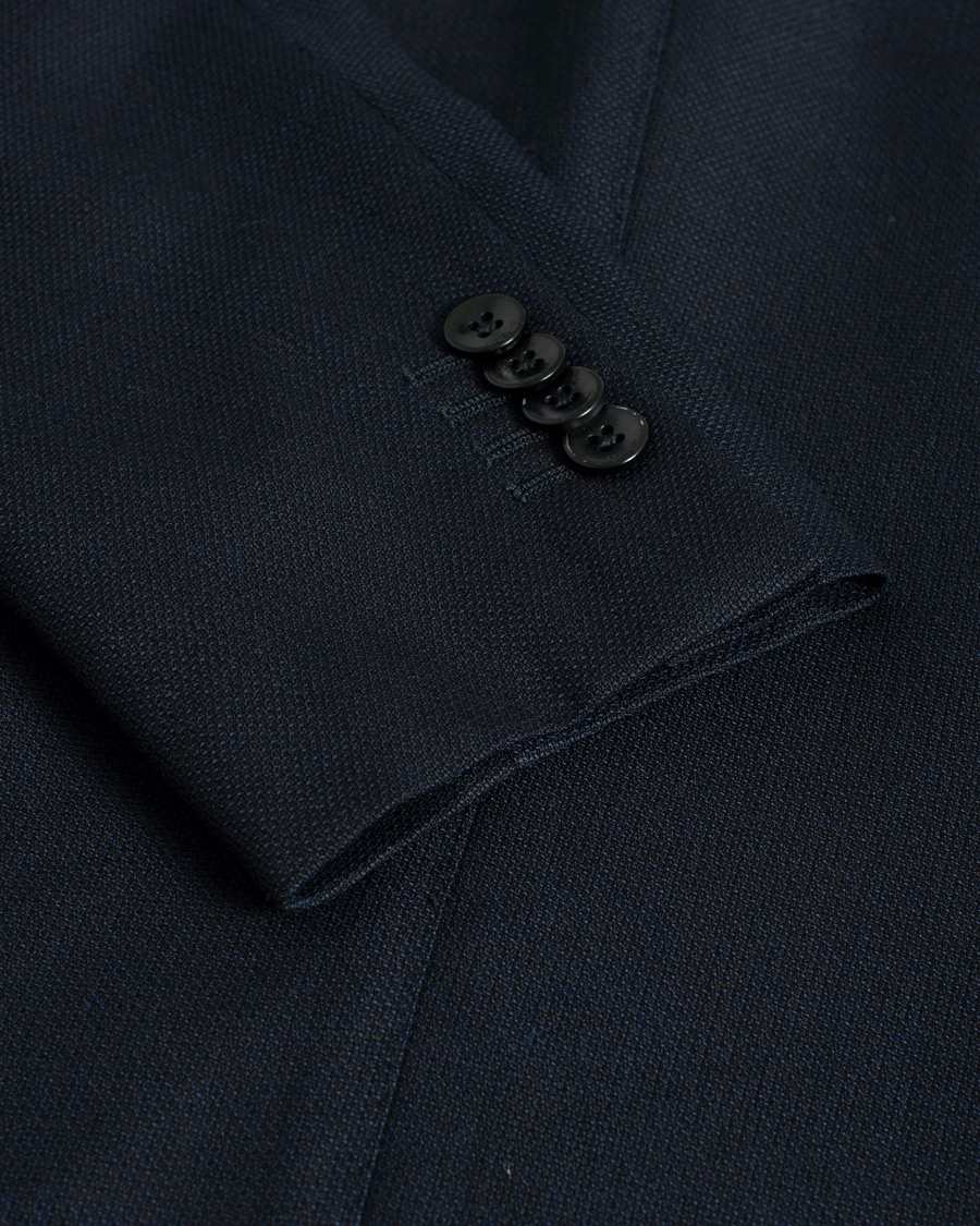 Herre | Pre-owned | Pre-owned | Boglioli K Jacket Wool Hopsack Blazer Navy