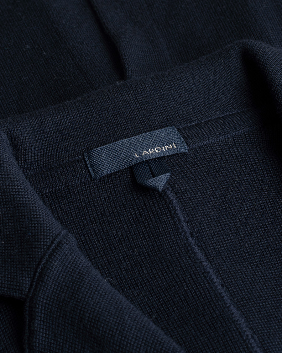 Herren | Sakkos | Pre-owned | Lardini Knitted Wool Blazer Navy S