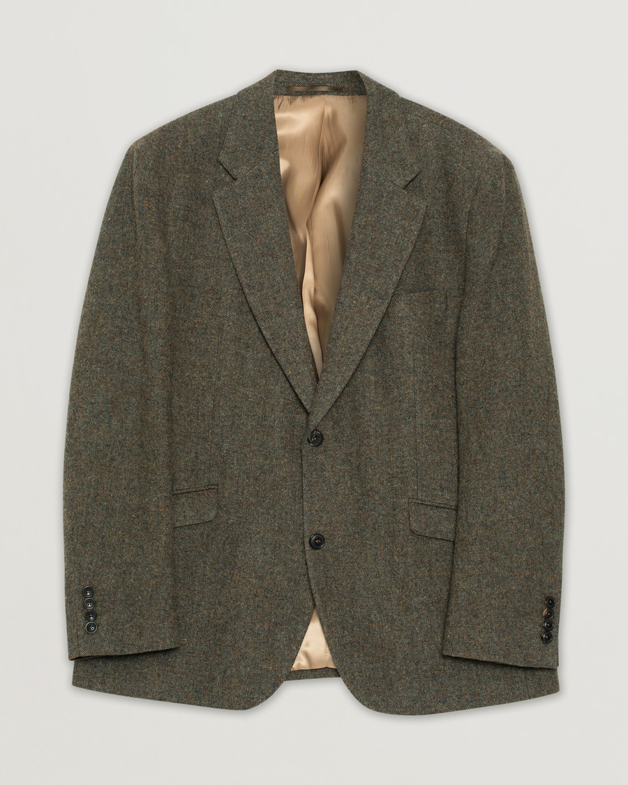 Herren | Walker Slater William Shetland Tweed Jacket Moss Donegal 56 | Pre-owned | Walker Slater William Shetland Tweed Jacket Moss Donegal 56