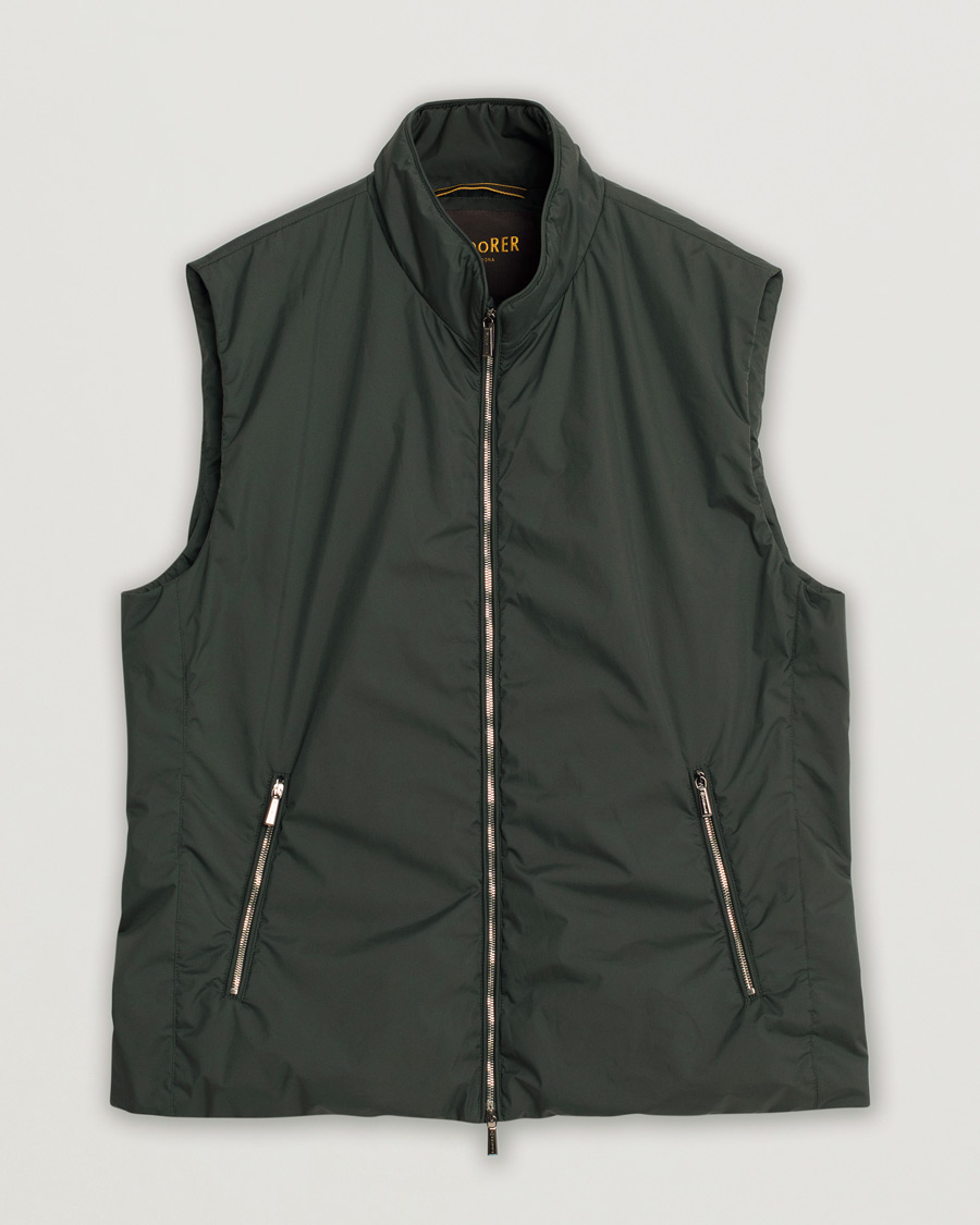 Herren | MooRER Senio Padded Vest Forest | Pre-owned | MooRER Senio Padded Vest Forest