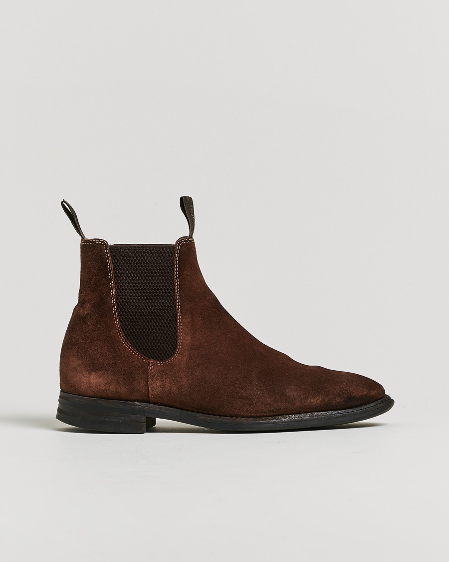 Herren | Loake 1880 Chatsworth Chelsea Boot Brown Suede UK6,5 - EU40,5 | Pre-owned | Loake 1880 Chatsworth Chelsea Boot Brown Suede UK6,5 - EU40,5