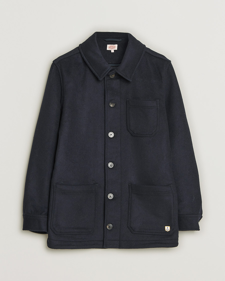 Herren | Armor-lux Veste Heriagte Wool Jacket Navy | Pre-owned | Armor-lux Veste Heriagte Wool Jacket Navy