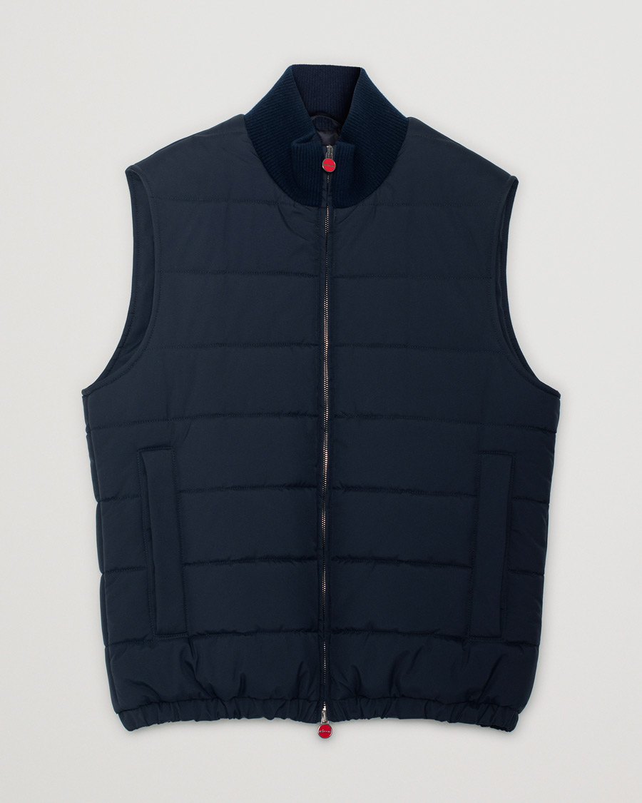 Herren | Jacken | Pre-owned | Kiton Nylon Down Vest Navy